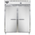 Continental Refrigerator D2RFENSS 57" W Two-Section Solid Door Reach-In Designer Line Refrigerator/Freezer