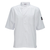 Winco UNF-9WL White Broadway Ventilated Shirt with Chest Pocket