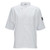 Winco UNF-9WL White Broadway Ventilated Shirt with Chest Pocket