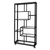 Eastern Tabletop AC1763MB 35-1/2”W x 14”D x 73”H Square Black Stainless Steel Square Mobile Back Bar Display