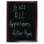 Winco MBB-3 23 5/8" L x 3/4" W x 31 5/8" H Black Wooden Marker Board