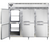 Continental Refrigerator D3RENSSPTHD 85.5"W Three-Section Steel Door Designer Line Wide Refrigerator