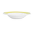 CAC China R-115-Y 11.38" Dia. 24 Oz. Yellow Ceramic Round Rainbow Pasta Bowl (1 Dozen)