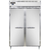 Continental Refrigerator D2FSNSA 52" W Two-Section Solid Door Reach-In Designer Line Freezer - 115 Volts