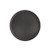 CAC China FGTR-16BK 16" W Fiberglass Black Round Tray