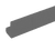 Metro Csm6-Grq Metromax Q Color Shelf Marker 6" x 1-1/2" Snaps Over Edge Gray