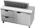 Beverage Air SPED60HC-12-2 60" W Two-Section One Door Sandwich Top Refrigerated Counter