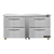 Continental Refrigerator SW60N-U-D 60"W Two-Section Reach-In Undercounter Refrigerator