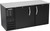 Beverage Air BB68HC-F-B 68" W Black Stainless Steel2 Solid Doors Refrigerated Food Rated Back Bar Storage Cabinet - 115 Volts
