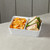 American Metalcraft B11W 96 Oz. Plastic White Rectangular Serving Bowl