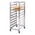 Lakeside 155 10 Pans Stainless Steel Full Height 4" Casters Sheet Pan and Tray Rack