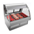 Structural Concepts GMG6 Fusion Refrigerated Service Meat Seafood Case 75-3/8"W Breeze With Energywise Self-Contained Refrigeration System Curved Lift-Up Front Glass