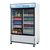 Turbo Air TGM-48R(B)-N 55.88" W Black Two-Section Sliding Glass Doors Refrigerated Merchandiser - 115 Volts