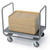 Lakeside 217 21.5" x 33.75" Stainless Steel Dual Handle Platform Truck