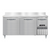 Continental Refrigerator DFA68NSSBS 68"W Three Door Stainless Steel Designer Line Freezer Base Worktop Unit