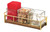 Cal-Mil 3714-46 Mid-Century Jar Organizer 13-1/2"W x 4-1/2"D x 4-3/4"H