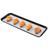Cambro 926MT110 8-7/8" x 25-9/16" x 1" Black Rectangular Fiberglass Market Display Tray - 12/Case