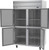 Beverage Air HFP2HC-1HS 52" W Two-Section Solid Door Reach-In Horizon Series Freezer - 115 Volts