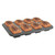 Winco HLF-8MN 14" x 1.38" Carbon Steel Mini Loaf Pan