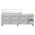 Continental Refrigerator RA93N27M-D 93" W Three-Section Six Drawer Refrigerated Base Sandwich Unit