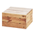 Cal-Mil 3628-7-99 12"W x 12"D x 7"H Square Wood Madera Crate Riser