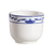 CAC China 103-54 4.5 Oz. Bone White Porcelain Round Blue Lotus Chinese Style Tea Cup (6 Dozen Per Case)