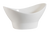 CAC China NGB-9 22 Oz. Bone White Porcelain Boat Shape Accessories Nugget Bowl (2 Dozen Per Case)