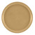Cambro 900514 9"Dia. Gold Round Serving Camtray - 12/Case