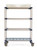 Metro MAX4-PR36VX3 Metromax 4 Mobile Drying Rack Unit 36"W x 68"H 4-Tier