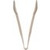 Carlisle 460906 9" L Plastic Beige Carly Salad Tongs