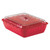 Cambro DCC10135 12-1/4"W Clear Rectangle Plastic Deli Crock Cover - 6/Case