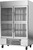 Beverage Air HBR49HC-1-HG 52" W Two-Section Glass Door Reach-In Horizon Series Refrigerator