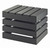 Cal-Mil 3332-10-96 12"W x 12"D x 10"H Square Bamboo Midnight Bamboo Crate Riser