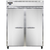 Continental Refrigerator 2RESN 57" W Two-Section Solid Door Reach-In Extra-Wide Refrigerator