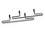 Cal-Mil 3723-13 13"W x 2-1/4"D Black Metal Bracket