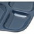 Carlisle 4398635 10.3"W x 9.58" D x 0.85"H Melamine Blue Rectangle School Compartment Tray