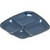 Carlisle 4398635 10.3"W x 9.58" D x 0.85"H Melamine Blue Rectangle School Compartment Tray
