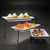 American Metalcraft TTREC3 17.38" x 7.5" x 10" Iron Display Stand
