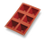 Matfer Bourgeat 257921 Gastroflex Pyramid Mold 6 Per Sheet 2-3/4"L x 2-3/4"W x 1-1/2"H Pyramids Food Grade Silicone