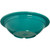 Carlisle PCD30515 3 1/2" Dia. 5 Oz. PolyCarbonate Teal Rimmed Fruit Bowl