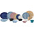 Carlisle PCD30515 3 1/2" Dia. 5 Oz. PolyCarbonate Teal Rimmed Fruit Bowl