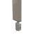 Metro Samq74Pe Seismic 74" Metromax Epoxy Coated Post With Welded Receptacle And Seismic Leveler Bolt