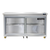 Continental Refrigerator SW48NSGD-U 48"W Two-Section Glass Door Undercounter Display Refrigerator