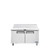 Atosa MSF8302GR 48.2" W 2-Sections 2 Doors Sandwich and Salad Top Refrigerator - 115 Volts