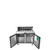 Atosa MSF8302GR 48.2" W 2-Sections 2 Doors Sandwich and Salad Top Refrigerator - 115 Volts