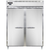 Continental Refrigerator D2FEN 57" W Two-Section Solid Door Reach-In Designer Line Wide Freezer - 115 Volts