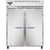 Continental Refrigerator 2RESNSS 57" W Two-Section Solid Door Reach-In Extra-Wide Refrigerator