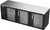 Beverage Air BB94HC-G-B 94" W Three-Section Glass Door Refrigerated Back Bar Storage Cabinet - 115 Volts