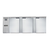 Continental Refrigerator BB90SNSS 90"W Solid Door Refrigerated Back Bar Cooler