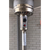 Eastern Tabletop 2890 18" W base x 32" W reflector x 87" H Stainless Steel Holds 20 / 30 Lb. Propane and Butane Tanks Outdoor Patio Heater